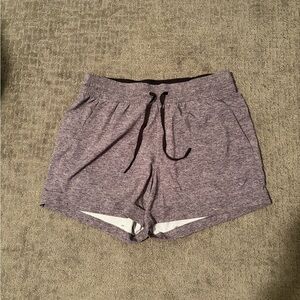 Lululemon athletica Unlined Heather Gray High Rise Athletic Shorts